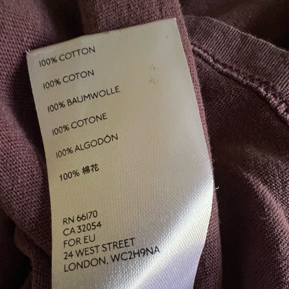 Free People We The Free Buffy Cropped Tee in Mulberry Plum Oversized Top Size XS - Picture 10 of 10